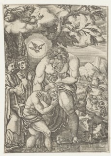 Baptism of Christ in the Jordan, Monogrammist AC (16e eeuw), 1520 - 1562