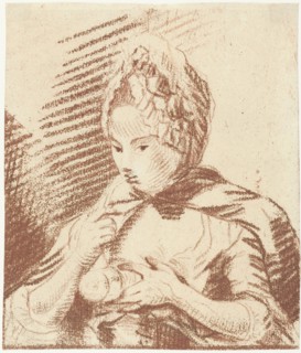 Young mother feeding her child with bottle, Louis Bernard Coclers, 1756-1817