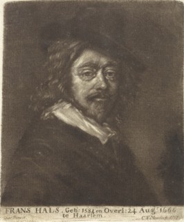 Portrait of Frans Hals with a hat, Attributed to workshop of Cornelis van Noorde, 1767
