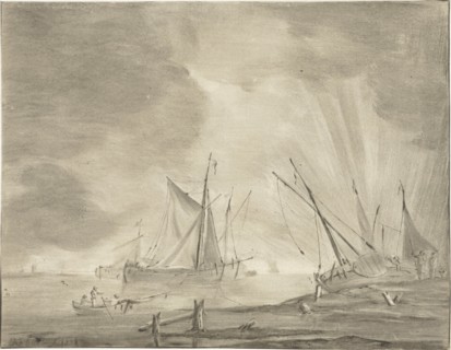 River landscape, Jurriaan Cootwijck, 1771