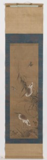 Painting depicting herons and kingfishers, Anonymous, 1368 - 1644