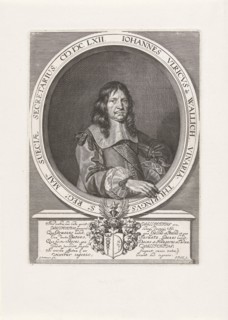 Portrait of Johann Ulrich von Wallich, Jeremias Falck, Gerd Dittmers, 1662 - 1677
