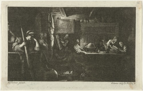 Pallas Athena as a patron of the arts and sciences, Johanna Sibilla KÃ¼sel, 1650 - 1717