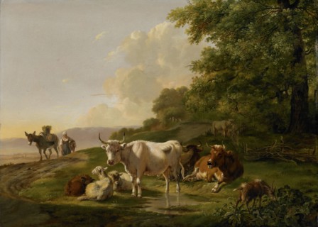 Landscape with Cattle, Pieter Gerardus van Os, 1806