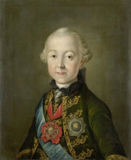 Portrait of Paul I, Emperor of Russia, at a young age, Anonymous, c. 1765