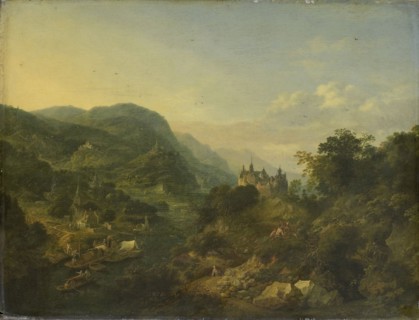 View of a River, Jan Griffier (I), 1680 - 1700