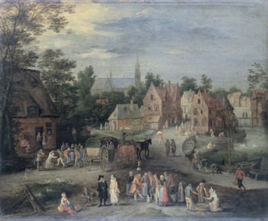 A Village in Flanders, Belgium, Pieter Gijsels, 1650 - 1691