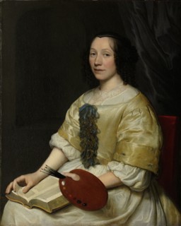 Maria van Oosterwijck (1630-93). Flower painter, Wallerant Vaillant, 1671