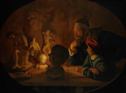 Art Class (Drawing Lesson), Jan ter Borch, 1634
