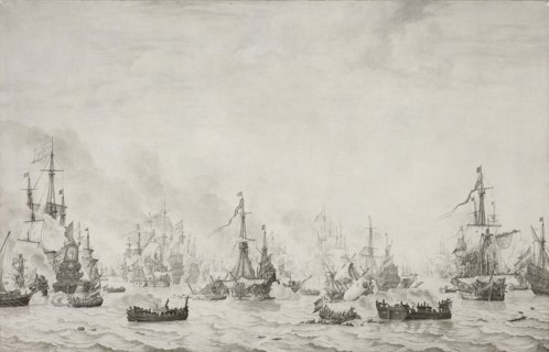 The Battle of the Downs, Willem van de Velde (I), 1659