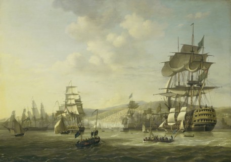The Anglo-Dutch Fleet in the Bay of Algiers in Support of the Ultimatum for the Release of the