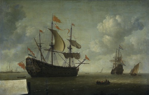 The Taking of the English Flagship The Royal Charles during the  Expedition to Chatham, June 1667