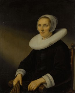 Portrait of a woman, probably Jacobmina de Grebber (? -1666), Anthonie Palamedesz., 1652