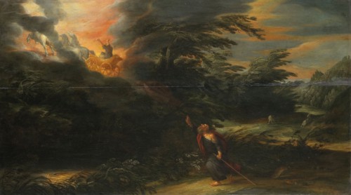 Eljah Carried up to Heaven in a Chariot of Fire, David Colijns, 1627