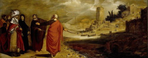 Aaron Transforming the Water of the Nile into Blood, Jan Symonsz Pynas, 1610