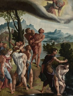 The baptism of Christ, workshop of Jan van Scorel, c. 1535