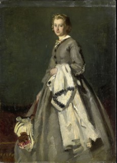 A young Woman, August Allebé, 1863