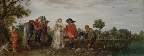 Spring (The Meeting), Adriaen Pietersz. van de Venne, 1625