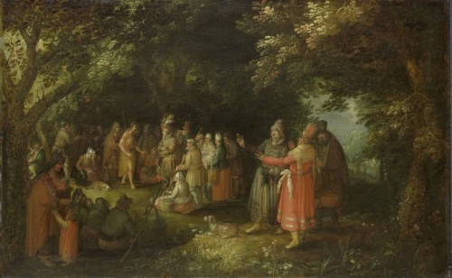 John the Baptist Preaching, David Vinckboons, c. 1610