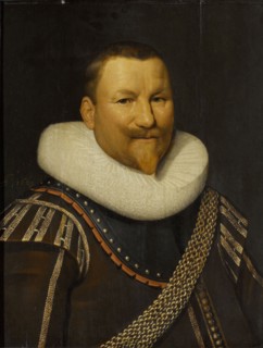 Portrait of Pieter Pietersz Hein, Lieutenant-Admiral of Holland, workshop of Jan Daemen Cool, 1629