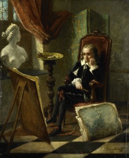 The young painter, Pierre Joseph Toussaint, 1850 - 1888