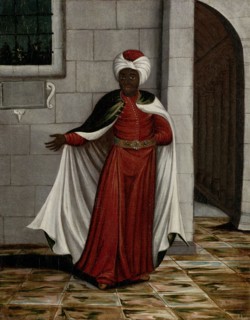The Kislar Aghassi, Chief of the Black Eunuchs of the Sultan, workshop of Jean Baptiste Vanmour,