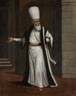 The Janissary Aga, Commander-in-Chief of the Janissaries, workshop of Jean Baptiste Vanmour, 1700 -