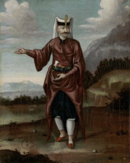 A Soldier of the Janissaries, workshop of Jean Baptiste Vanmour, 1700 - 1737