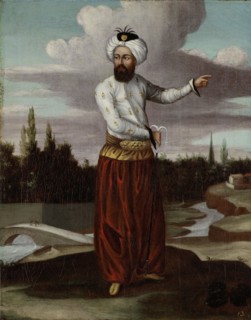 A Chaous, a Courier to the Sultan, workshop of Jean Baptiste Vanmour, 1700 - 1737