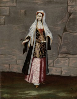 Woman from the Island of Mykonos Greece, workshop of Jean Baptiste Vanmour, 1700 - 1737