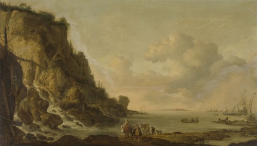 Rocky Coast, attributed to Simon de Vlieger, 1630 - 1653