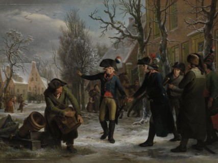 General Daendels Taking Leave of Lieutenant-Colonel Krayenhoff, Adriaan de Lelie, Egbert van