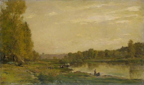 Landscape on the Oise France, Charles FranÃ§ois Daubigny, 1872