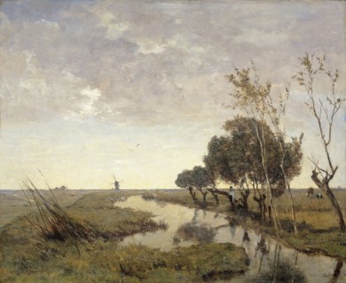 A wetering at Abcoude, The Netherlands, Paul Joseph Constantin GabriÃ«l, 1878