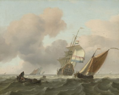 Rough Sea with Ships, Ludolf Bakhuysen, 1697