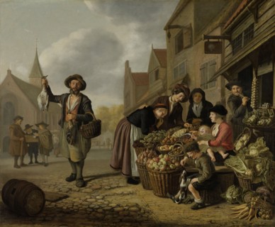 The Greengrocer's Shop De Buyskool, Jan Victors, 1654