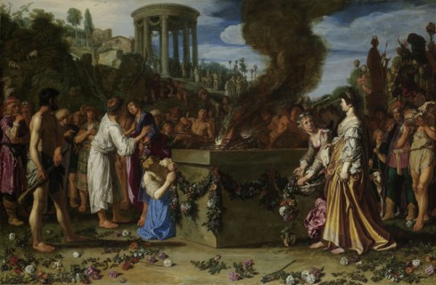 Orestes and Pylades Disputing at the Altar, Pieter Lastman, 1614