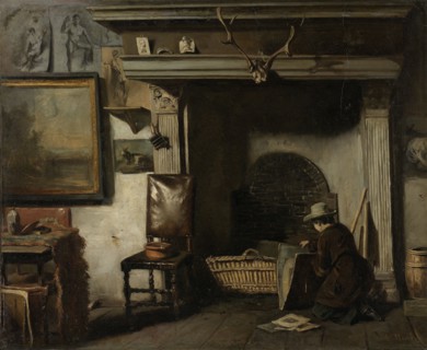 The Studio of the Haarlem Painter Pieter Frederik van Os, The Netherlands, Anton Mauve, c. 1856 - c