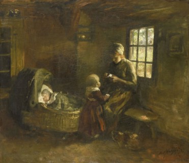 The cradle, Albert Neuhuys, 1897