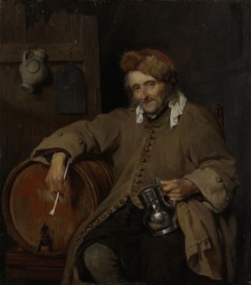 The Old Drinker, GabriÃ«l Metsu, c. 1661 - c. 1663