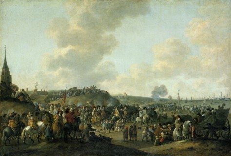 Departure of Charles II of England at Scheveningen, June 2, 1660, The Netherlands, Hendrick de