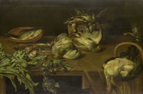 Still Life with Birds and Fish, Alexander Adriaensen, 1632