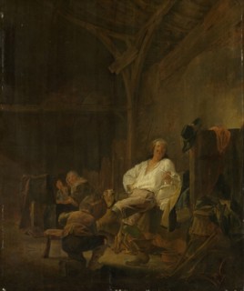 An officer in billeted quarters, Maerten Stoop, 1640 - 1647