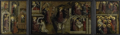 Triptych with Scenes from the Life of the Virgin, Anonymous, , c. 1450