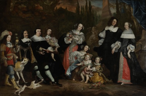 Group Portrait of Michiel de Ruyter and his Family, Juriaen Jacobsz., 1662