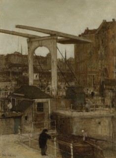 The Nieuwe Haarlemse Sluis on the Singel, Known as â€òSouvenir dâ€ôAmsterdamâ€ô, The Netherlands,