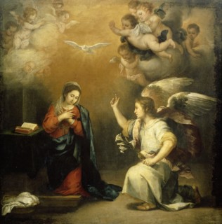 Annunciation to the Virgin, Bartolomé Esteban Murillo, 1660 - 1680