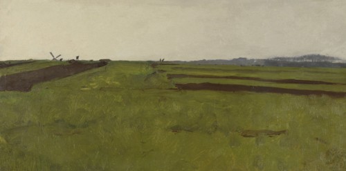 Landscape with fields, Willem Witsen, 1885 - 1922