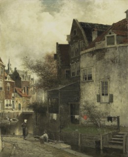 Cityscape, Ferdinand Carl Sierich, 1860 - 1905