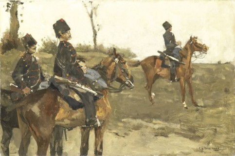 Hussars, George Hendrik Breitner, c. 1880 - c. 1890